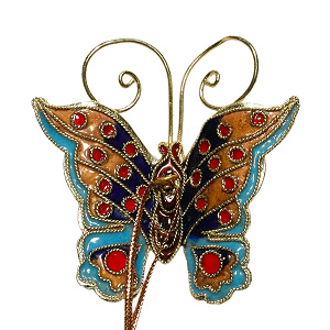 Schmetterling, Deko, Cloisonne Emaille, 0400